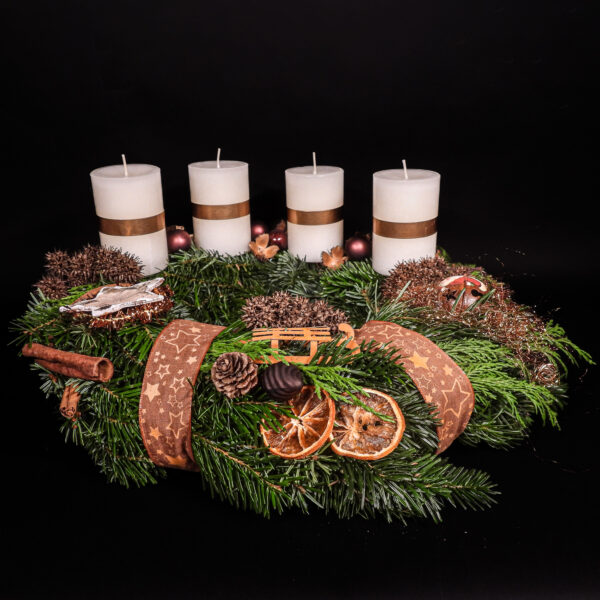 Adventskranz 19 | TK - wollweiss
