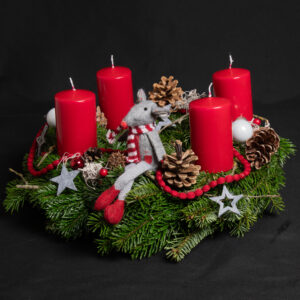 Adventskranz 02 | ST - karmin