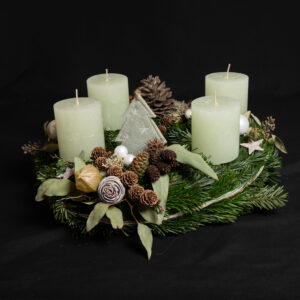 Adventskranz 19 | RU - softgrün