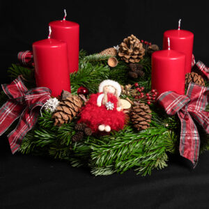 Adventskranz 03 | ST - karmin