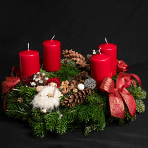 Adventskranz 04 | ST - karmin