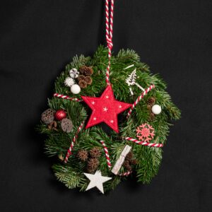 Kranz fir opzehänken 100B | Filzstär