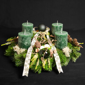 Adventskranz 18 | RU - jägergrün