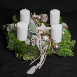 Adventskranz 09 | ST - weiss