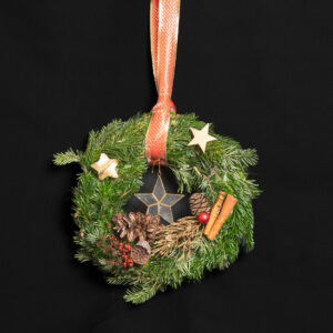 Kranz fir opzehänken 112A | Glasstär